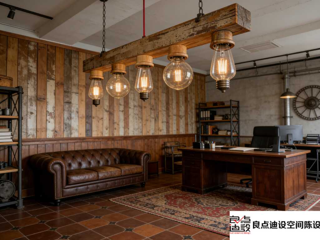 办公室软装设计|工业风loft办公，把创业工作室格调拉满✨